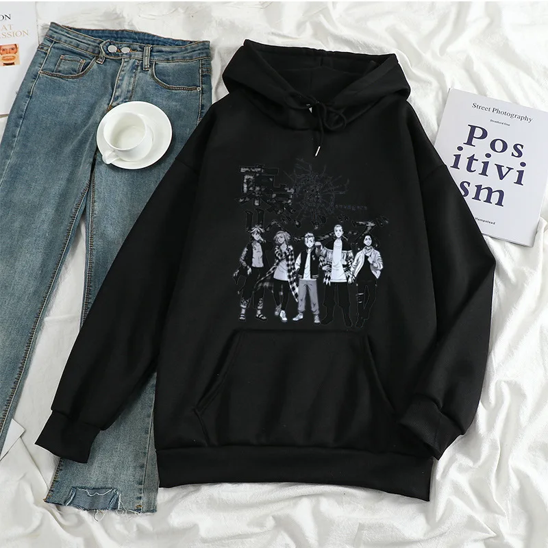 Толстовка Мужская/Женская свободного покроя с капюшоном и принтом аниме |