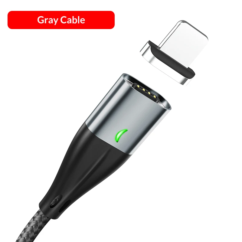 Gray Cable Магнитный плетеный нейлоновый кабель Micro USB кабель для синхронизации данных зарядный кабель магнит 3A Быстрая зарядка для Redmi 4X samsung S7 Microusb - Цвет: Gray Cable