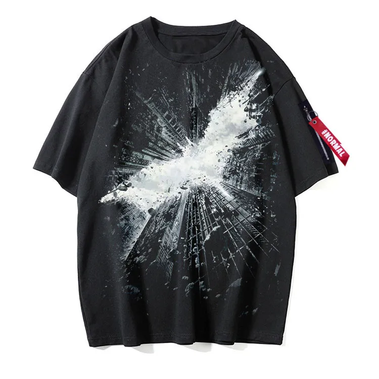 

Disney Marvel Comics 2021 Batman 3D printed short sleeve The Dark Knight T-shirt Hip Hop Gothic Harajuku T-shirt