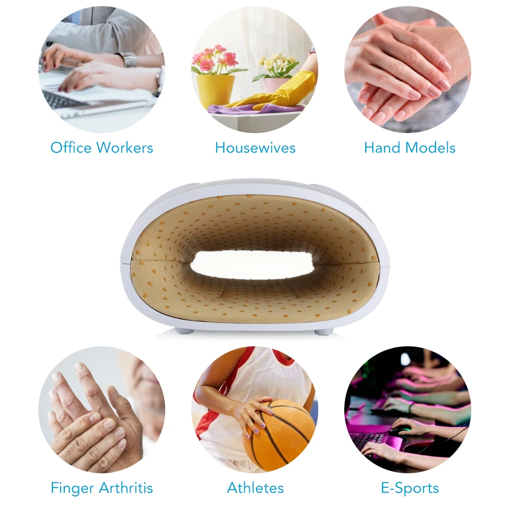 

1800mAh Hand Warmer Electric Hand Massager Heating Air Compression Massage Device USB Winter Hand Warmer Heater