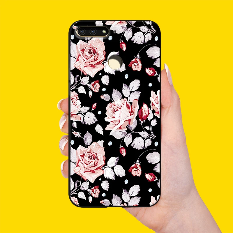 for Y7 Prime 2018 DIY Painted Phone Case Huawei P Smart Z 2019 Soft Silicon Full Protector Shell Y9 TPU Ultrathin Cover |