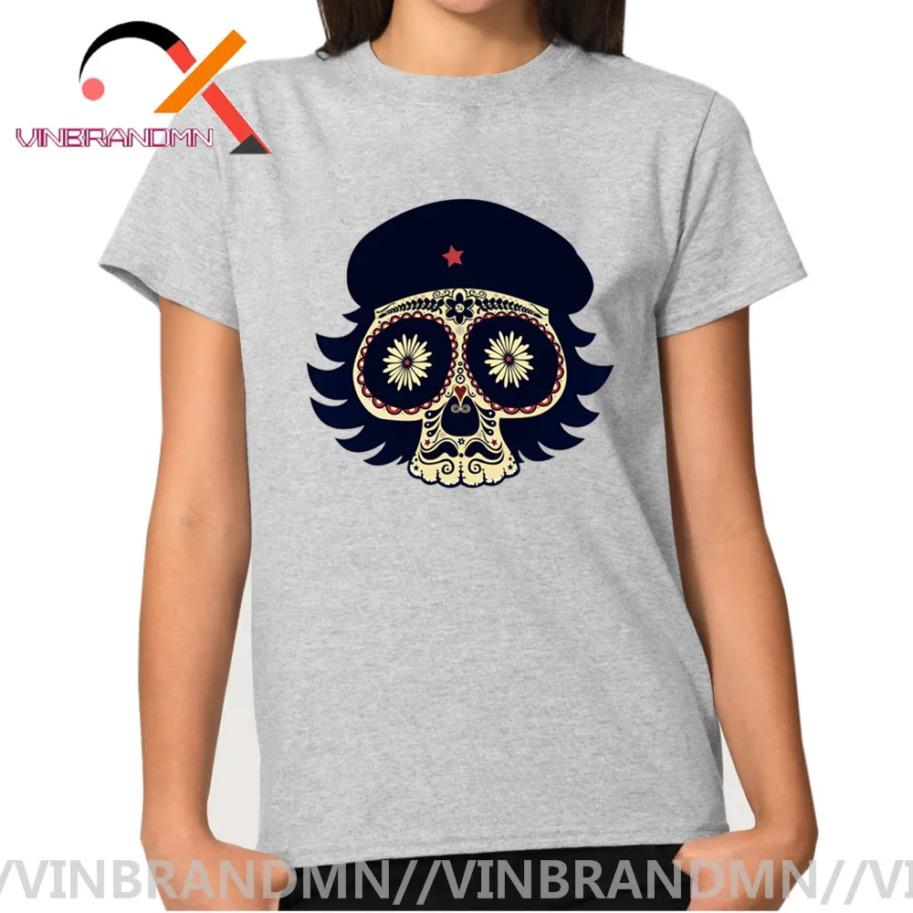 Женская футболка с коротким рукавом и принтом в виде черепа | одежда