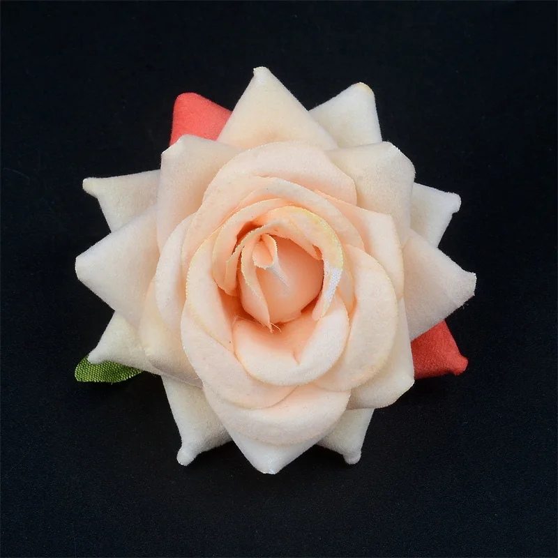 1 шт./лот дешевые искусственные шелковые розы 6 см для украшения свадебных