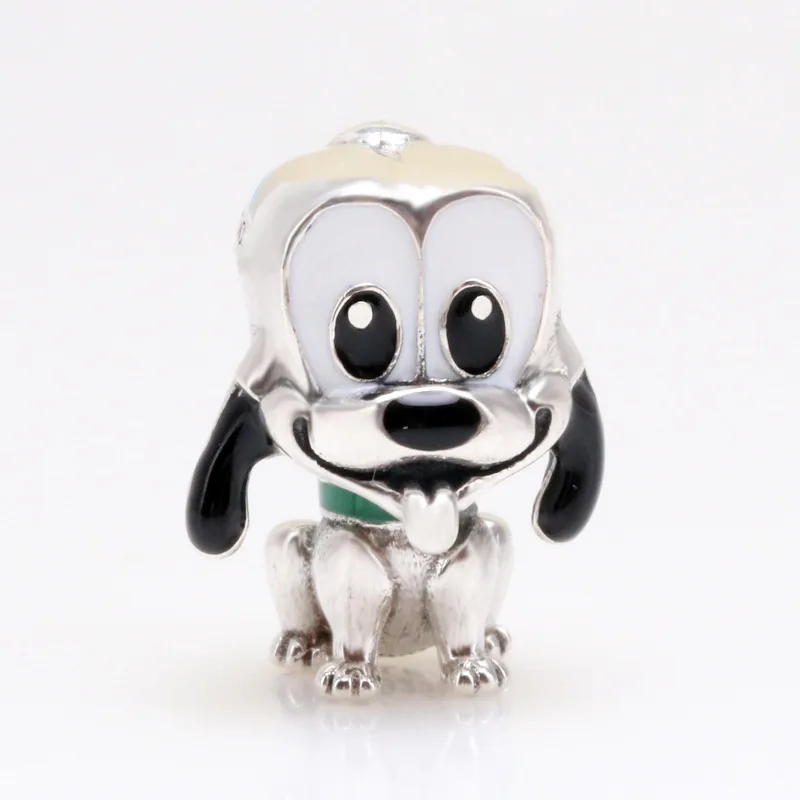 

Hot Sale 925 Sterling Silver Pluto Green Pluto Puppy Charm Fit Original Bracelet Women Jewelry Making Gift