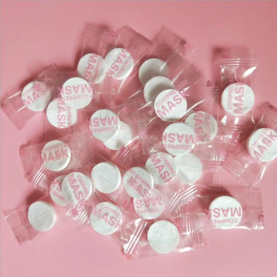 100 шт./упак. одноразовые маски для лица бумаги бамбук уход за кожей обернутые DIY