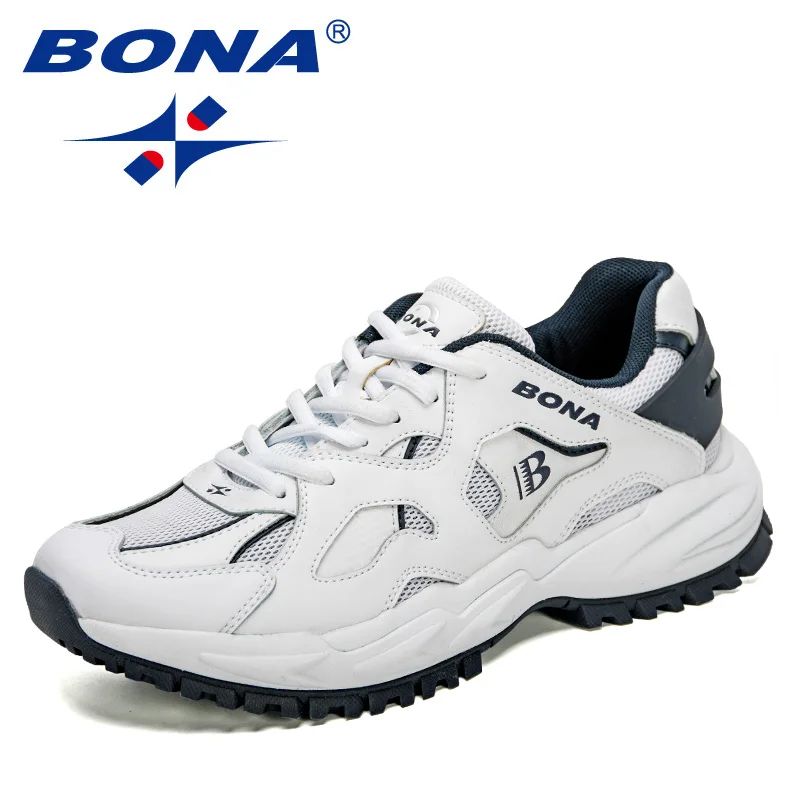 BONA 2021 New Designers Light Running Shoes Men Comfortable Sport Shoes Breathable Man Sneaker Walking Jogging Shoes Mansculino