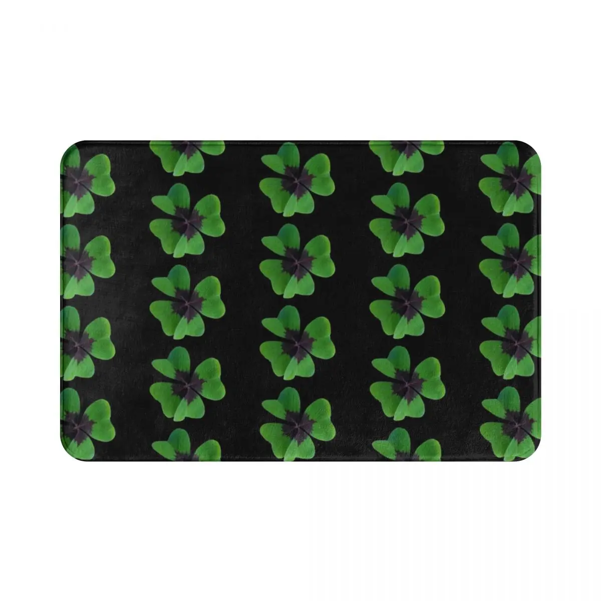 

Four Leaf Clover Polyester Doormat Rug carpet Mat Footpad Non-slip Antiwear durable Entrance Kitchen Bedroom balcony toilet