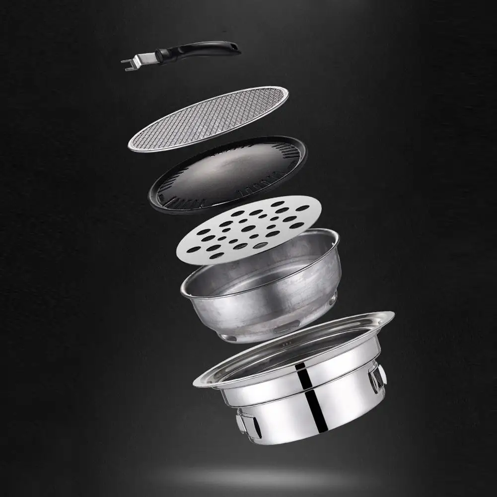 Корейские пекарские подносы для пикника 6 шт. портативная гриля на открытом