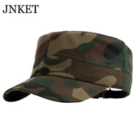 jnket new fashion unisex camouflage flat cap army cap outdoor sports sunhat casual hat adjustable size