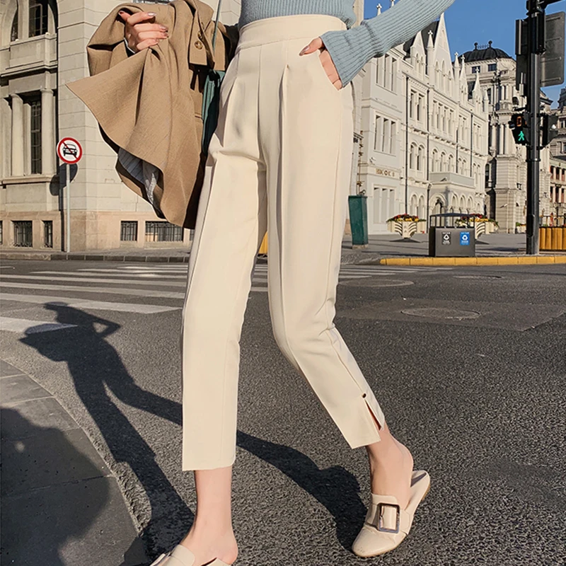 Повседневные штаны-шаровары Новые Летние Осенние прямые брюки длиной до