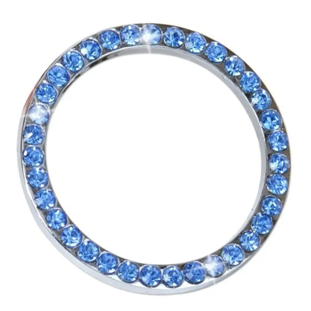 Внутренняя Кнопка зажигания двигателя с одной кнопкой декоративное кольцо со