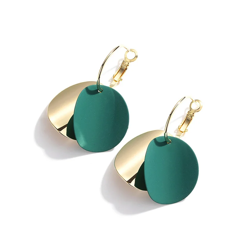 

2020 Morandi Color Earrings Female Korean Fashion Chic Style Simple Earrings Wholesale Boho Earrings