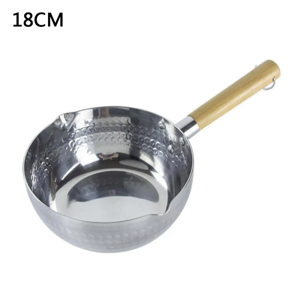 

Japanese-style Aluminum Ramen Pan, Snow Pan, Wooden Handle Non-stick Noodle Pot