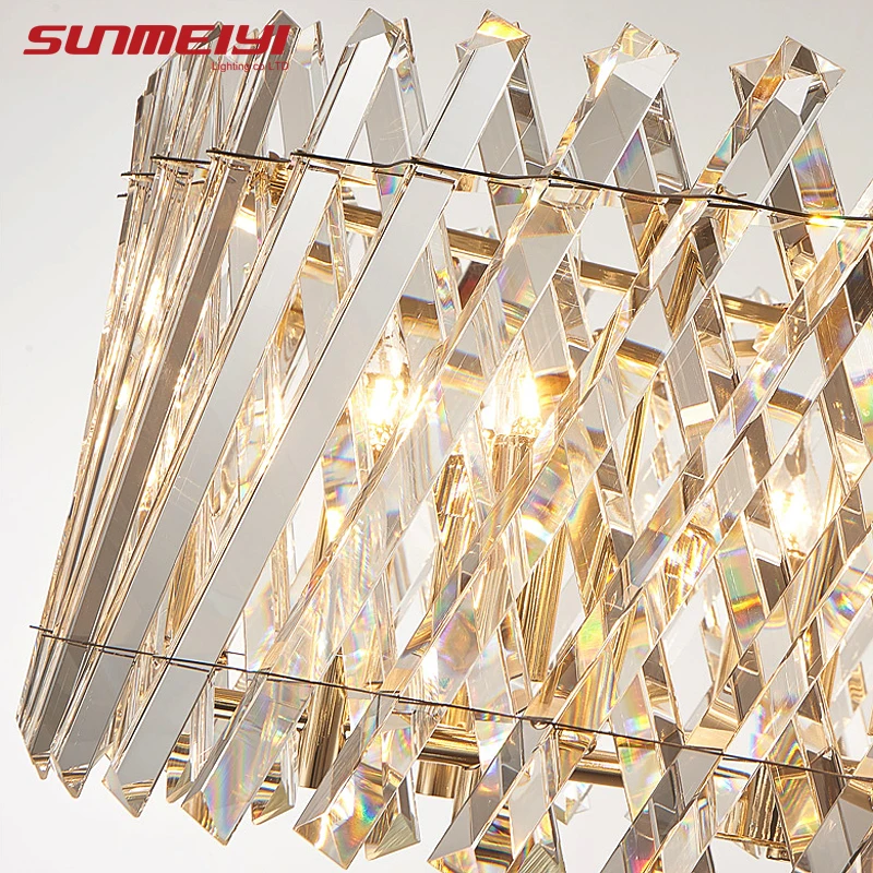 

Crystal Pendant Lamps Modern Industrial Kitchen Dining room Lamp Luxruy Led Pendant Light For Bedroom Loft lampes suspendues