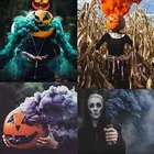 Красочные дымовые таблетки Хэллоуин вечевечерние праздничное настроение реквизит сгорание смог торт эффект дымовая бомба таблетки портативный реквизит для фотографии