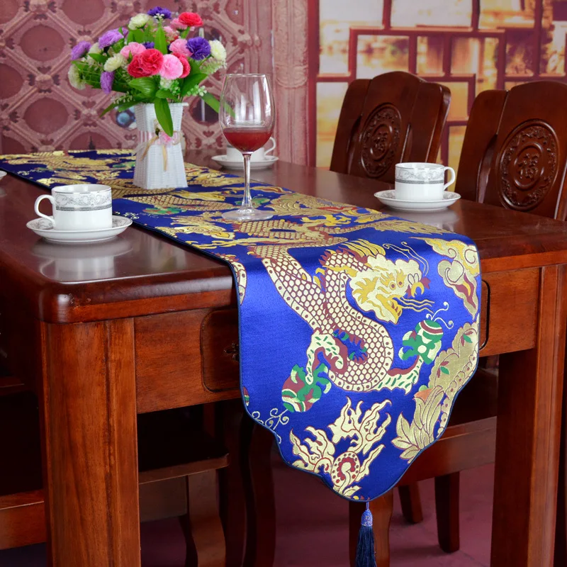 6 видов конструкций Китайские драконы украшения Настольная дорожка пыли