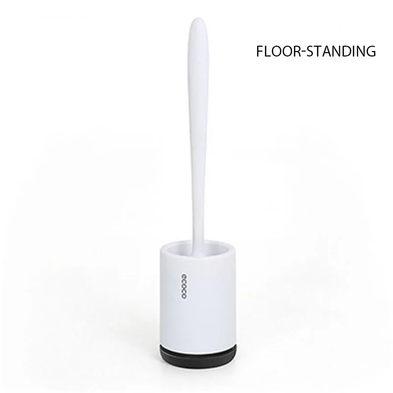 Floor-standing Ecoco, щетка для унитаза, резиновая головка, держатель, Щетка Для Чистки унитаза, настенная, домашняя, для мытья пола, аксессуары для ванной комнаты - Цвет: Floor-standing