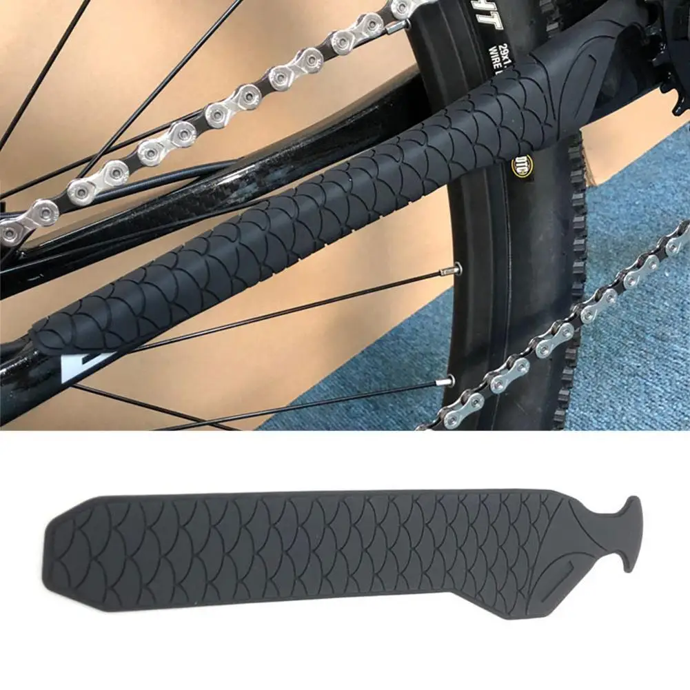 Bicycle Protection Chain Stickers Frame Silicone Film Mountain Bike Road Anti-hanging Protective | Спорт и развлечения