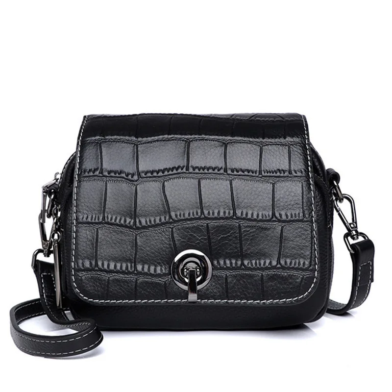 

Cow Leather Crossbody Small Purse Women's 2021 New Square Bag Fashion Lady Bags Little Broadband Single Shoulder Bag Casual