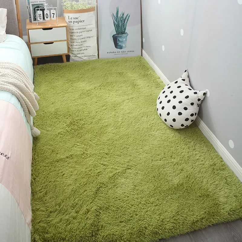 

Thicker carpet plush cute pink floor mat full bedroom bedside girl heart coffee table blanket living room large block