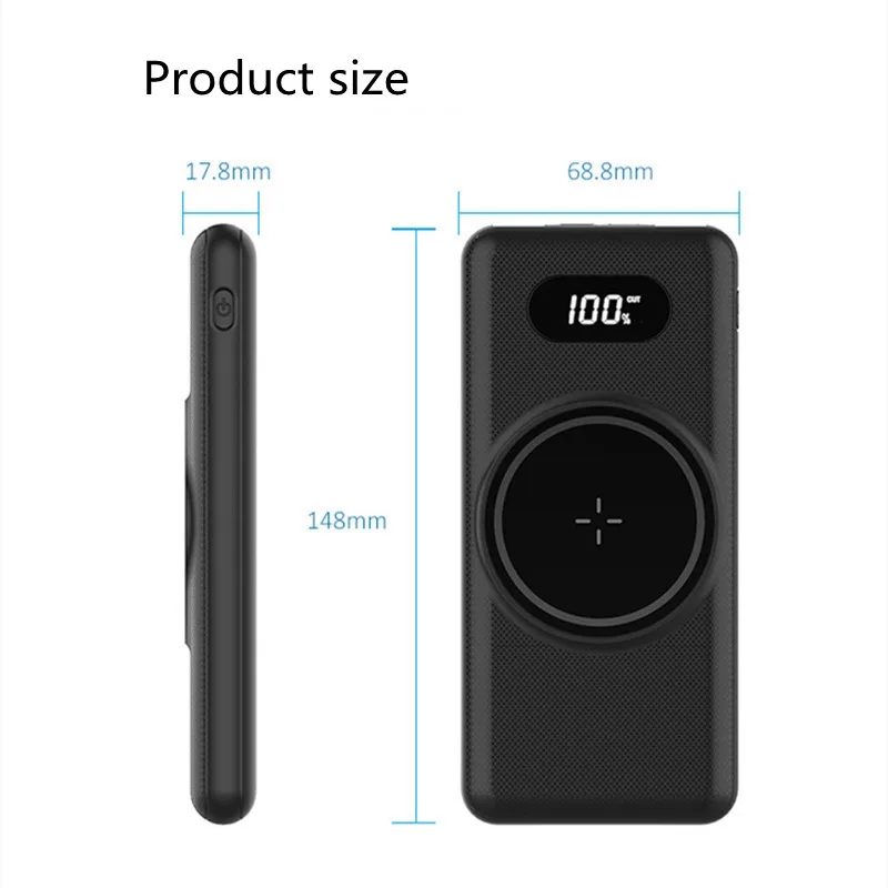 

For MagSafe Power Bank 10000mAh Digital Wireless Charger For iPhone 12 Mini Pro Max Xiaomi Wireless Gharging Mobile Power Supply