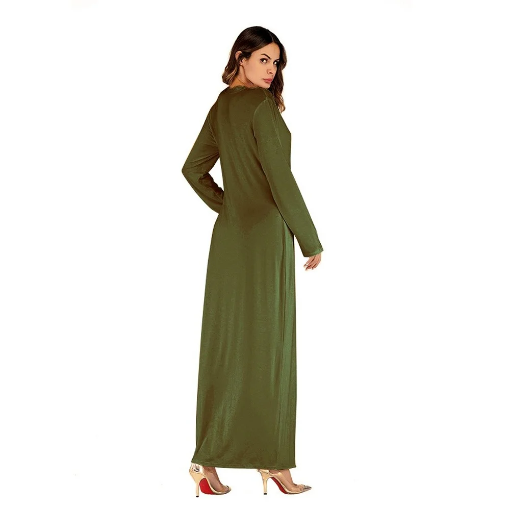 

Abayas for Women Kaftan Underwear Cotton Long Islam Muslim Fashion Inner Dress Abaya Dubai Jilbab Elbise Turkish Islam Clothing