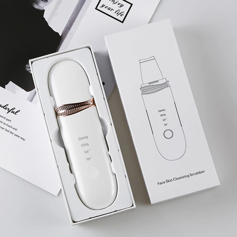 Ультразвуковой скребок для чистки кожи кавитационный пилинг удаление темных