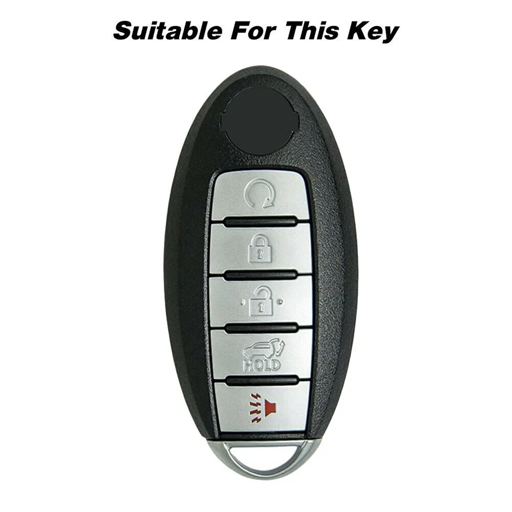 

1 Set Key Case Carbon Fiber Case Cover For Nissan Altima Maxima Holder