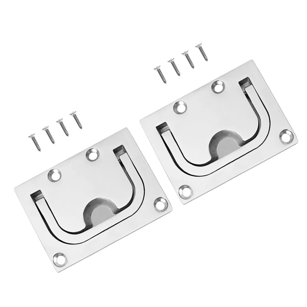 Ручка для подъема пола из нержавеющей стали 2 серии вход ручка Люк лодки яхты 76X57