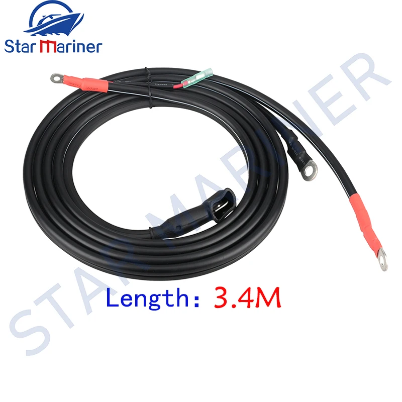 Battery Cable 6H0-82105 For Yamaha Outboare Motor Boat Engine Cable Length: 3.4M 6H0-82105-12 6H082105 6H0-82105-00