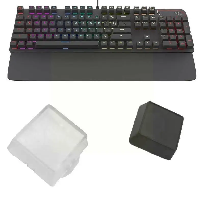 

1pcs Transparent Black Keycaps Double-layer Keycaps Shell Removable MX Keycap Protection Custom Clips Relegendable Switch P F7S5
