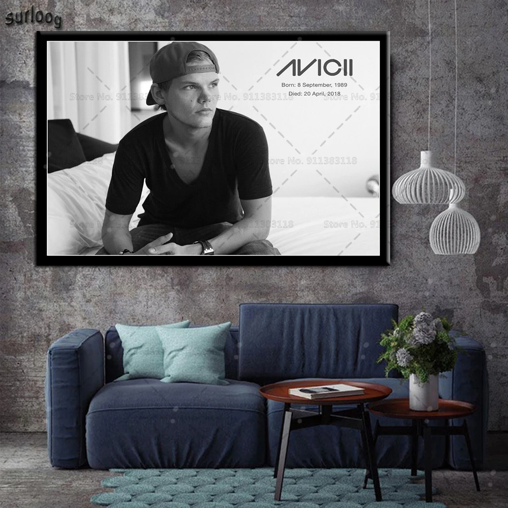 Avicii музыкальный певец DJ звезда плакат печать настенное искусство холст живопись