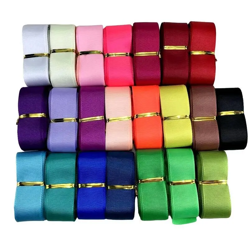 25 мм 20 метров Grosgrain ленты ручной работы DIY головные уборы аксессуары для свадебной вечеринки украшения обертывание подарок - изображение