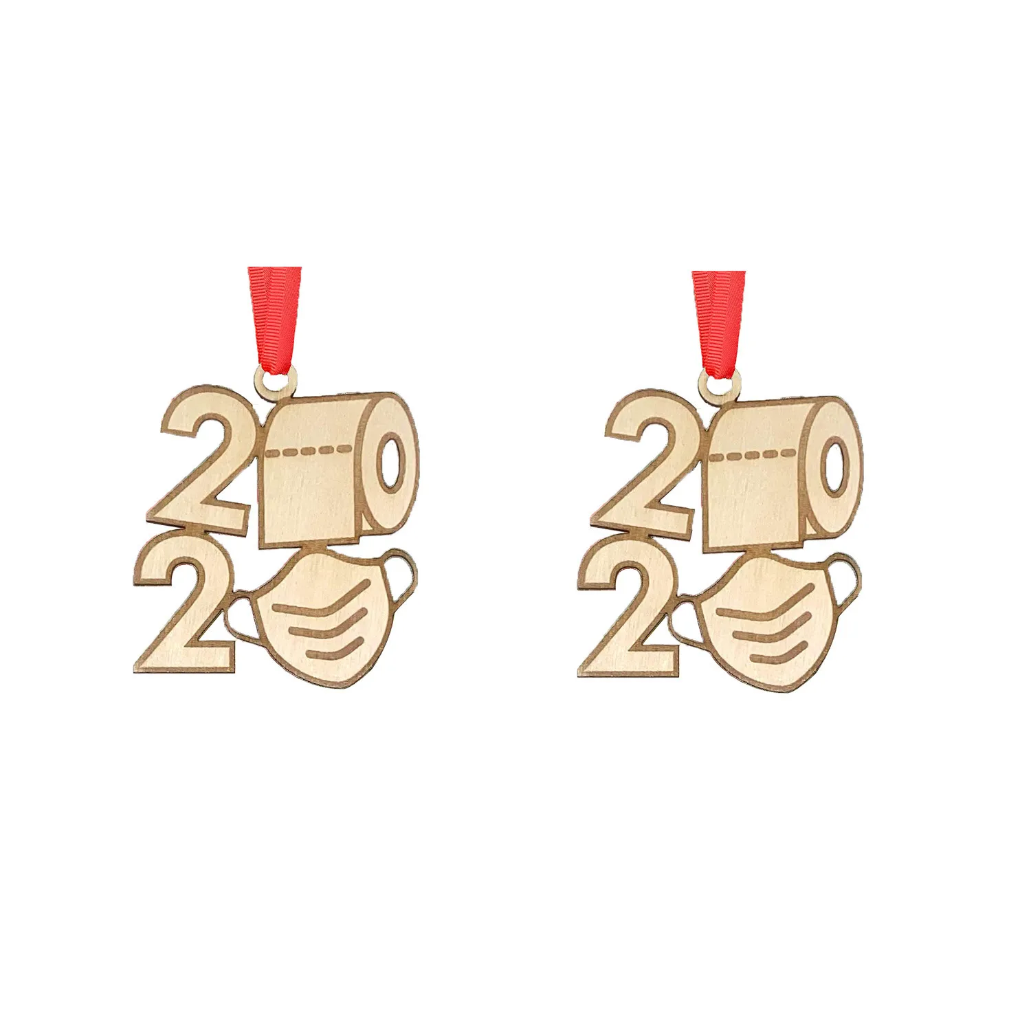 2 шт. художественная деревянная подвеска на рождественскую елку 2020 1 звезда не