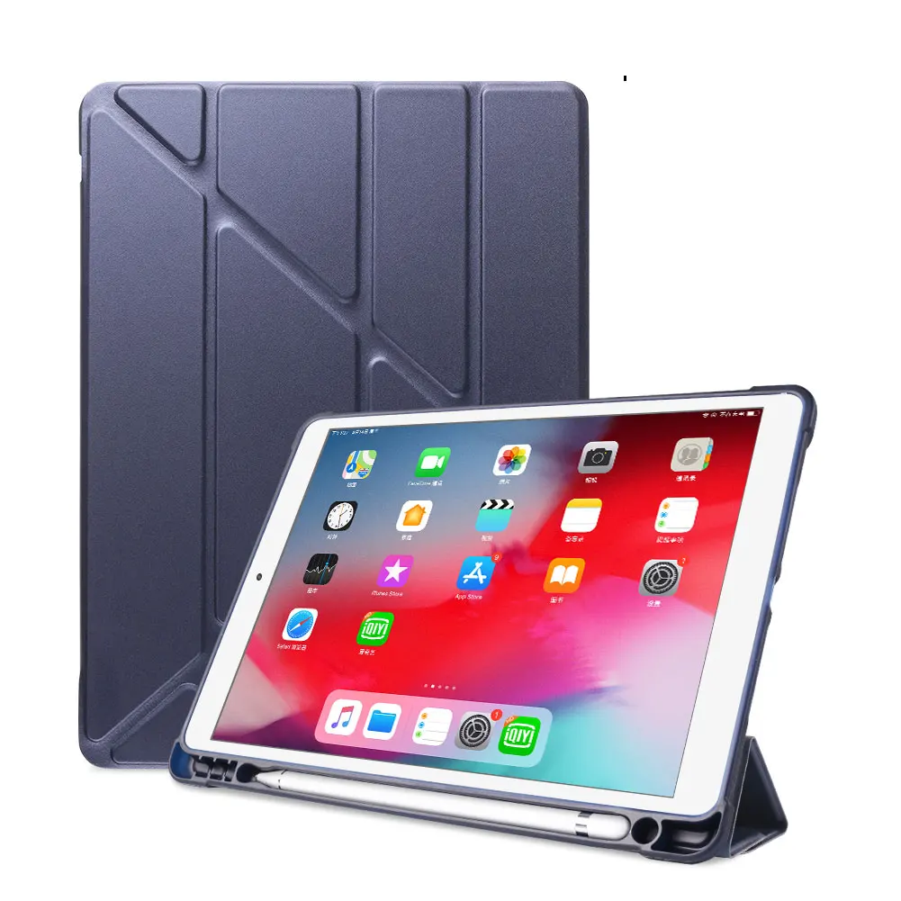 Чехол для планшета iPad 10 2 2019 7 го поколения с держателем карандашом чехол