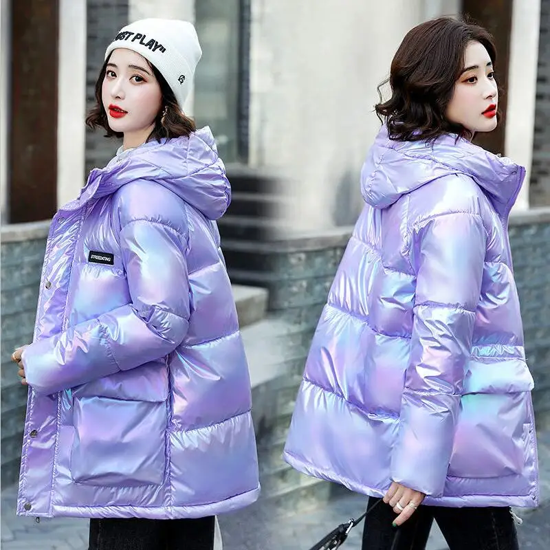 

Куртки зимние женские пальто 2021 Новая женская куртка зимние короткие тонкие плотные теплые куртки женские пальто белые модные