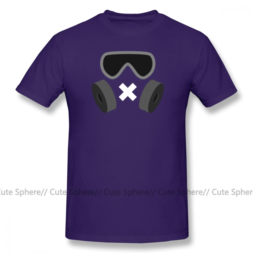Purple Футболка Rainbow Six, беззвучная футболка, 100 хлопок, 6xl, футболка с коротким рукавом, забавная Базовая Мужская футболка - Цвет: Purple