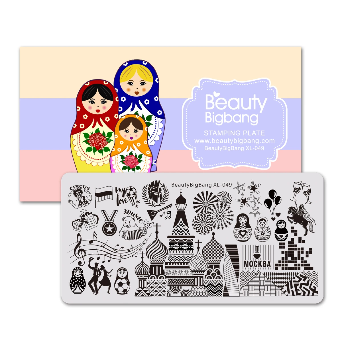 BEAUTYBIGBANG 6*12 см прямоугольник русская кукла Архитектура культуры узор шаблон для