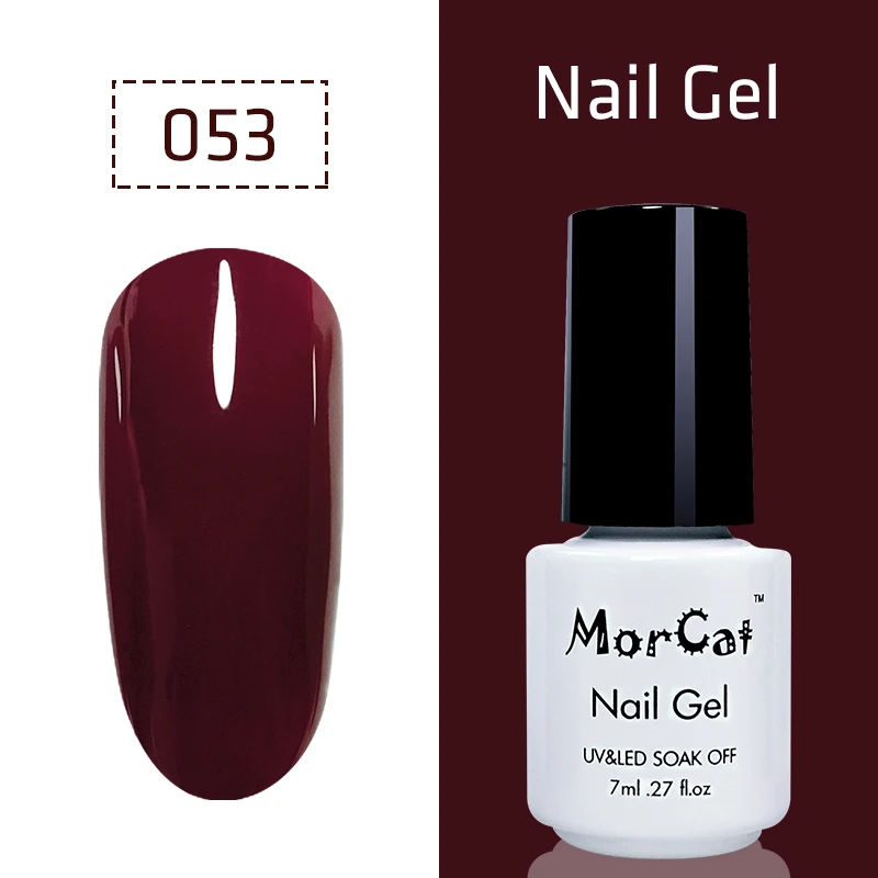 УФ гель для ногтей MorCat Полупостоянный Гель лак удаляемый из обнаженных