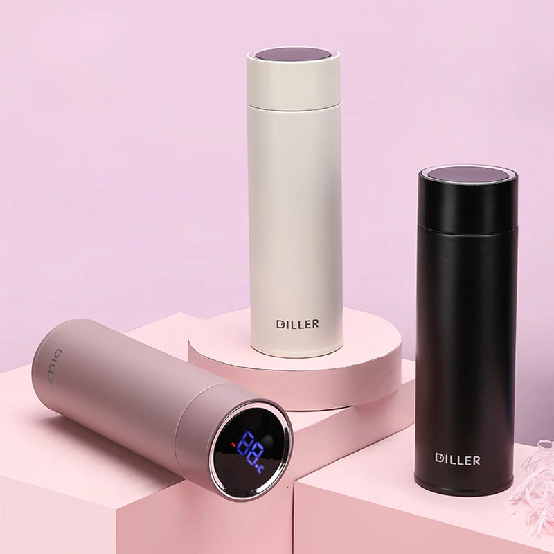 Вакуумная Изолированная бутылка для воды с Светодиодная панель температурного