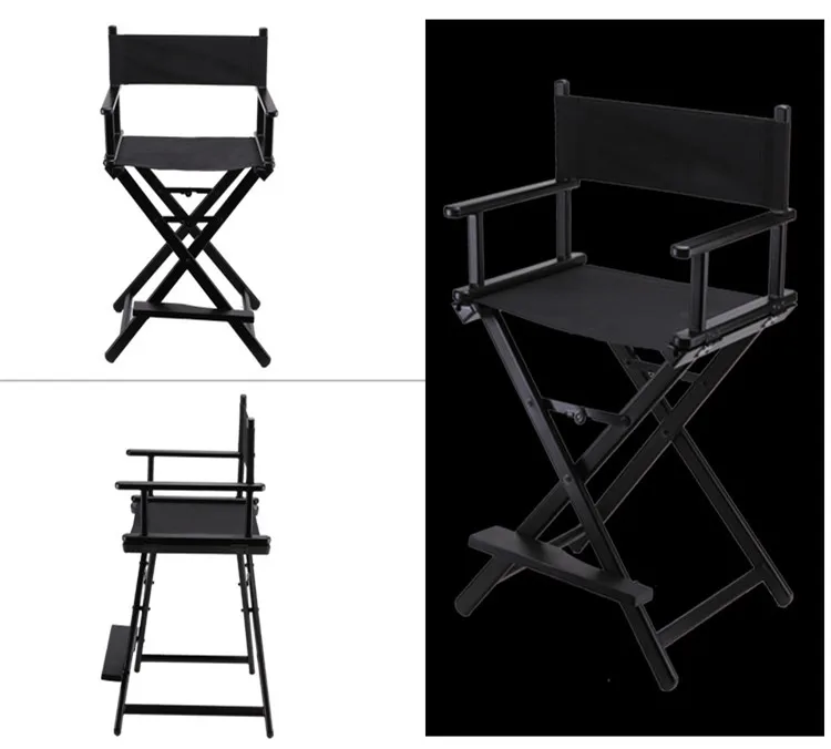 

Высокий алюминиевый каркас, стул для режиссера для макияжа, легкий портативный складной стул для режиссера для макияжа