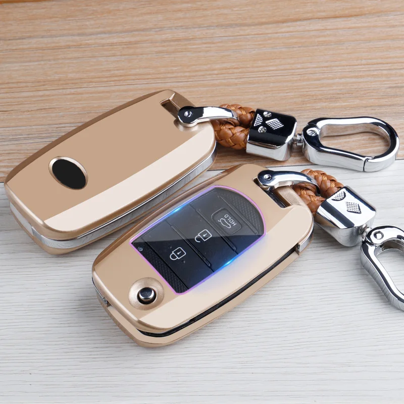 Складной чехол для автомобильного ключа ABS Touch с 3 кнопками Hyundai I30 IX35 Avante Verna KIA K2 K5