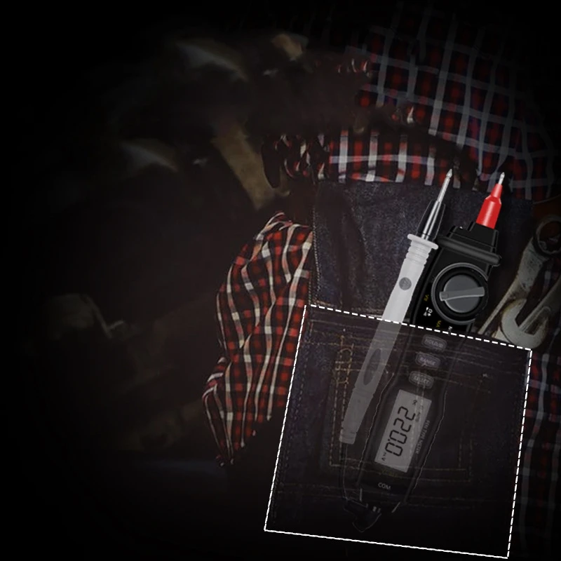 Ручной цифровой мультиметр ручка Вольтметр Сопротивление Диод Непрерывность