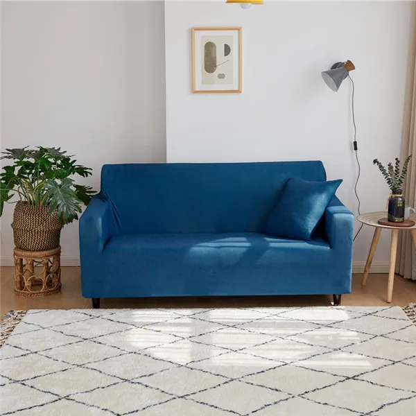 Color 2 Новые однотонные Цвет эластичный диван-крышка для Гостиная секционный угловой диван Чехол для дивана стоматологическое кресло крышка протектор 1/2/3/4 местный - Цвет: Color 2