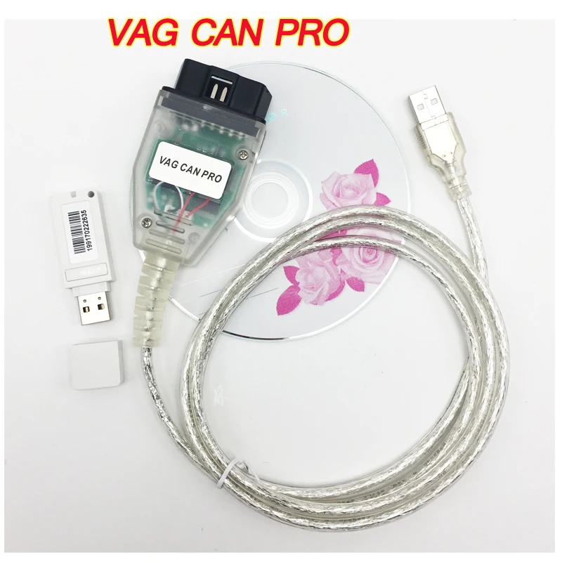 VAG CAN PRO V5.5.1 с чипом FTDI FT245RL VCP OBD2 Диагностический интерфейс USB кабель поддержкой Can