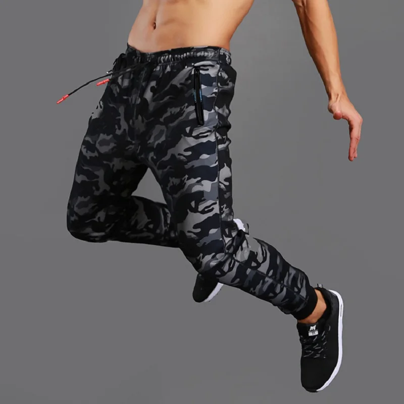 

Камуфляжные штаны для бега, мужские спортивные брюки из сетчатой ткани 2019, быстросохнущие штаны для бега, фитнеса, тренажерного зала, мужски...
