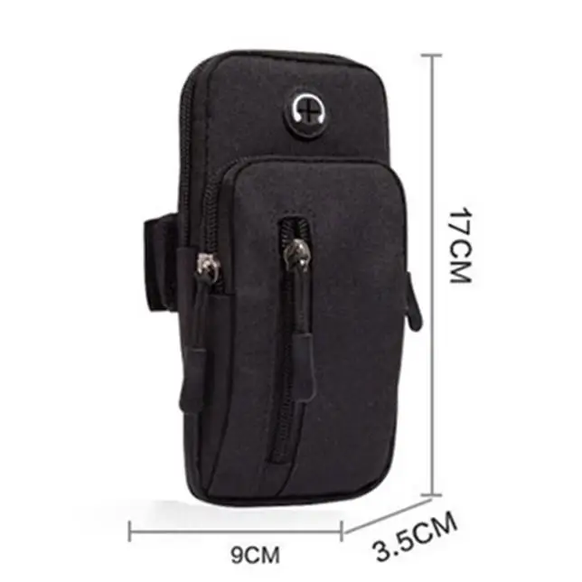 

Running Men Women Arm Bags for Phone Money Keys Outdoor Sports Arm Package Bag with Headset Hole Simple Style Running Arm Band