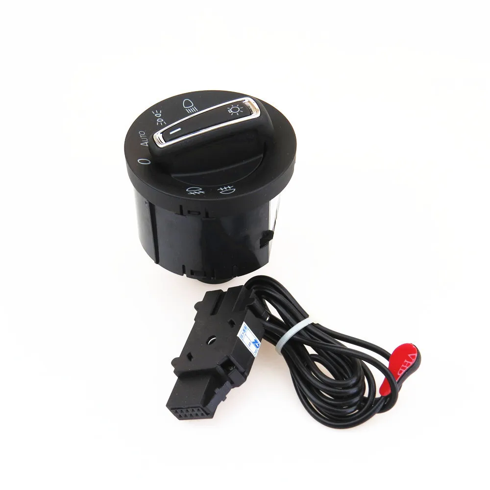 

RWSYPL 1Set Chrome Plating Automatic Control Headlight Light Switch + Sensor 2013-2015 For VW Golf MK7 5GG 941 431 D 5GG941431D