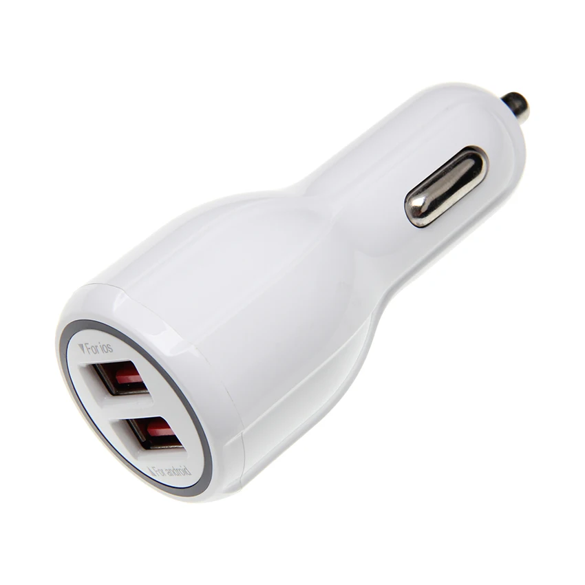 

5V 3.1A Car Charger Dual USB Fast Charging Adapter Compatible with Most Cell Phones