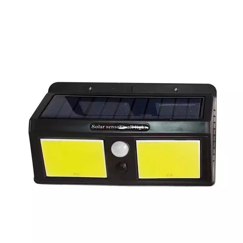 40LEDS COBS 4 шт. 100LED Солнечный светильник с датчиком движения, открытый водонепроницаемый светильник, садовое ночное украшение, настенный светильник для безопасности, уличный светильник для двора - Испускаемый цвет: 40LEDS COBS